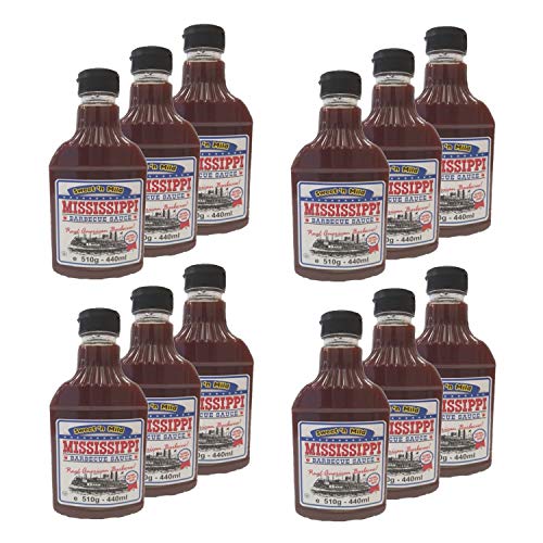 12 x Grillsauce – Flasche 510 g von Mississippi