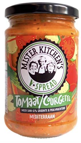 Mister Kitchen's V-Spread veganer Dip und Brotaufstrich Tomate Zucchini 270g Glas von Mister Kitchen's