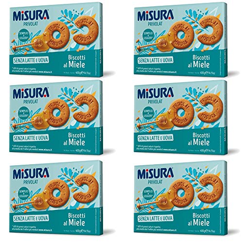 6x Misura Privolat kekse mit Honig ohne Milch & Eier 400g biscuits cookies von Misura