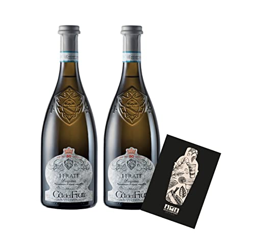 Ca dei Frati 2er Set Lugana 2x 0,75L (13% Vol) Venetien, Italien trocken Weißwein- [Enthält Sulfite] von Mixcompany.de Bar & Glas