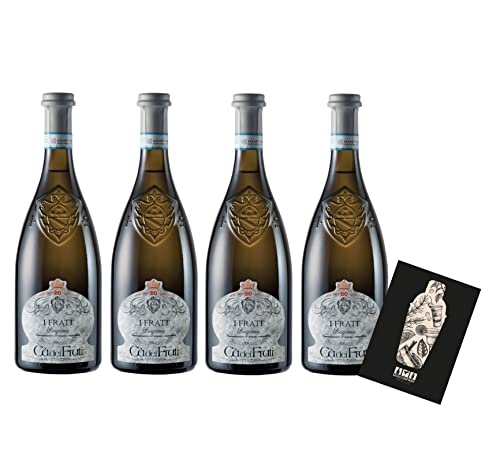 Ca dei Frati 4er Set Lugana 4x 0,75L (13% Vol) Venetien, Italien trocken Weißwein- [Enthält Sulfite] von Mixcompany.de Bar & Glas