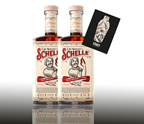 Die Schelle 2x 0,5L (33% Vol) 2er Set Pikanter Kräuterlikör mit Chili von Mixcompany.de Bar & Glas