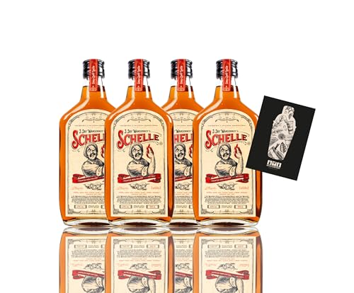 Die Schelle 4x 0,5L (33% Vol) 4er Set Pikanter Kräuterlikör mit Chili von Mixcompany.de Bar & Glas