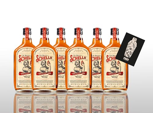 Die Schelle 6x 0,5L (33% Vol) 6er Set Pikanter Kräuterlikör mit Chili von Mixcompany.de Bar & Glas