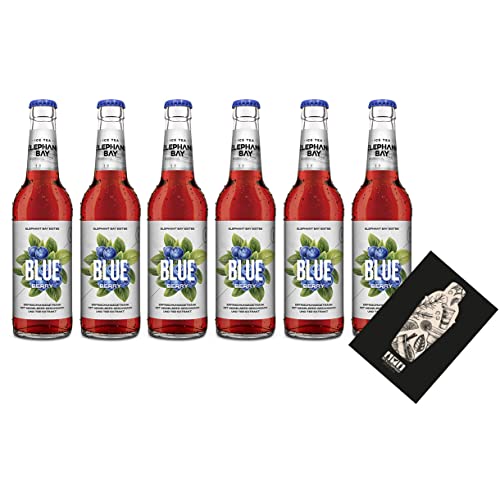 Elephant Bay ICE TEA Eistee Blueberry Set - 6x Elephant Bay Blueberry je 330ml inkl. Pfand - MEHRWEG von Mixcompany.de Bar & Glas