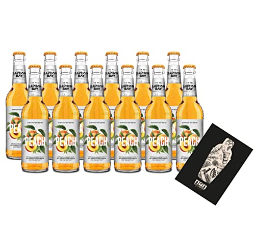 Elephant Bay ICE TEA Eistee Peach Set - 12x Elephant Bay Peach je 330ml inkl. Pfand - MEHRWEG von FOXCUP