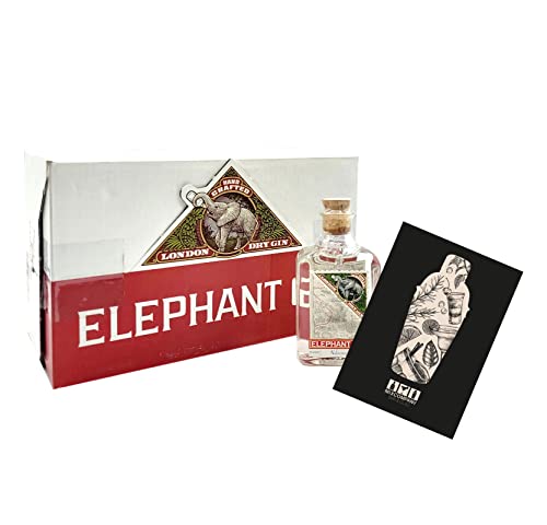 Elephant Gin Miniatur 16x 50ml (45% vol) London Dry Gin Mini- [Enthält Sulfite] von Mixcompany.de Bar & Glas