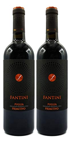 Farnese Fantini Puglia Primitivo 2er Set Rotwein aus Italien 2x 0,75L (14% Vol)- [Enthält Sulfite] von UOOTPC