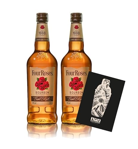 Four Roses 2er Set Bourbon Est. 1888 0,7L (40% vol) Kentuckys Straight Bourbon Whiskey - [Enthält Sulfite] von Mixcompany.de Bar & Glas