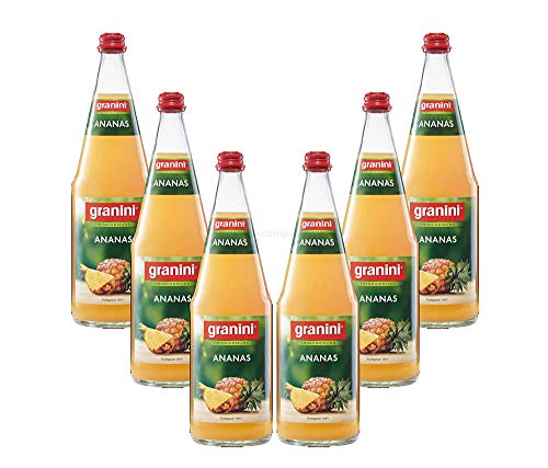 Granini Ananas Saft - 6er Set Granini Trinkgenuss - 6x Ananas 1L Saft inkl. Pfand MEHRWEG von Mixcompany.de Bar & Glas