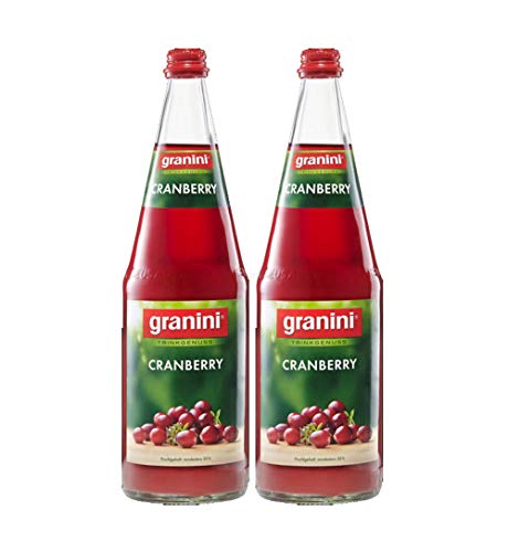 Granini Cranberry Saft - 2er Set Granini Trinkgenuss - 2x Cranberry 1L Saft inkl. Pfand MEHRWEG von Mixcompany.de Bar & Glas