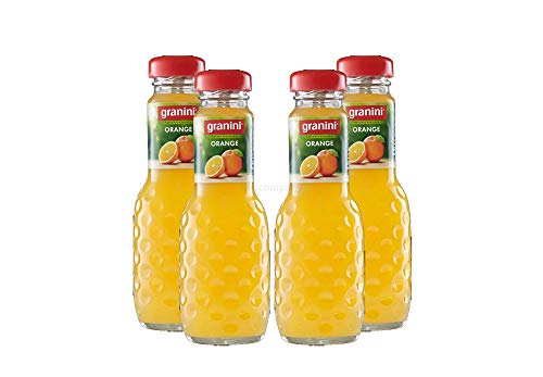 Granini Orange / Saft - 4er Set Granini Trinkgenuss - 4x Orange 0,2L Saft inkl. Pfand MEHRWEG von Mixcompany.de Bar & Glas