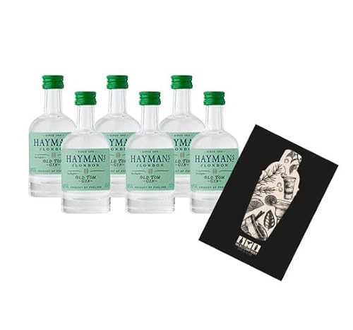 Haymans Old Tom Gin Miniatur 6x 50ml (41,4% Vol) Haymans of London Mini- [Enthält Sulfite] von Mixcompany.de Bar & Glas