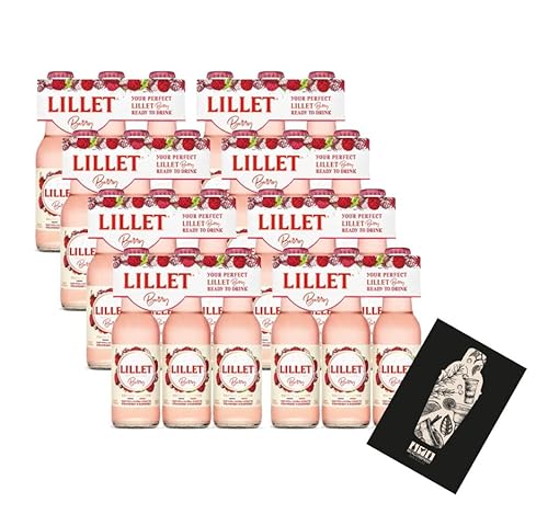 Lillet Berry 24er Set ready to drink 24x 200ml (10,3% vol) Lillet Wild Berry Strawberry Raspberry Mischgetränk- [Enthält Sulfite] von Mixcompany.de Bar & Glas