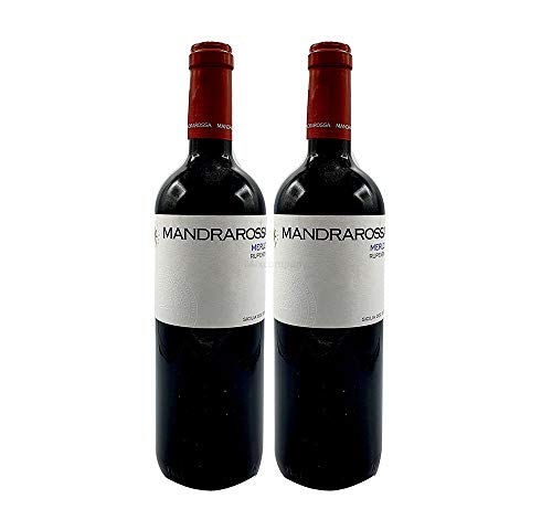 Mandrarossa Rotwein - 2er Set - 2x 0,75L (13,5% Vol) - Merlot Rupenera - Italien - [Enthält Sulfite] von Mixcompany.de Bar & Glas