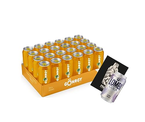 Montana Black Gönrgy Energy 24x Tropical Exotic 24er Tray je 0,5L + Pietro Lombardi Lombi Cola Zero 0,33L GRATIS kalorienarm ohne Zucker - zero Produkt inkl. Pfand EINWEG von Mixcompany.de Bar & Glas