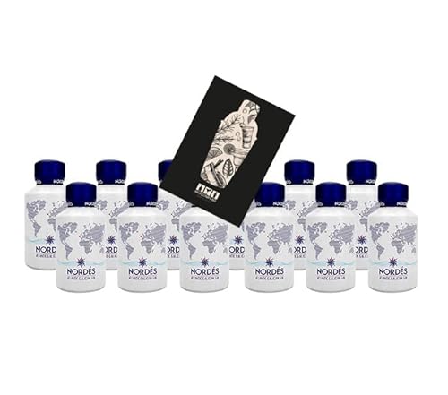 Nordes Gin Miniatur 12x 50ml (40% Vol) Atlantic Galician Gin Mini- [Enthält Sulfite] von Mixcompany.de Bar & Glas