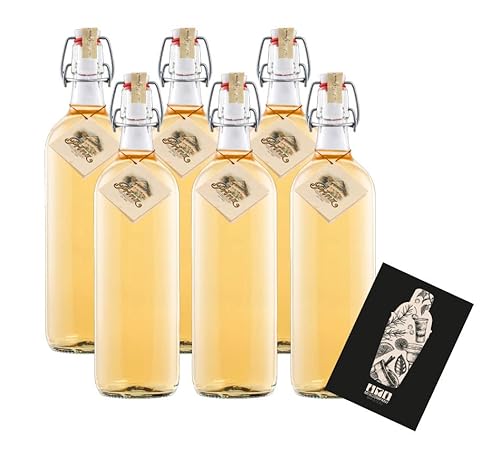 Prinz Schnaps 6er Set Alte Williams Christbirne 6x 1L (41% Vol) Williams-Christ Birnenschnaps- [Enthält Sulfite] von Mixcompany.de Bar & Glas