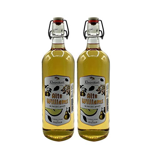 Raunikar - 2er Set Alte Williams Schnaps - 2x 1L (38% Vol)- [Enthält Sulfite] von FOXCUP