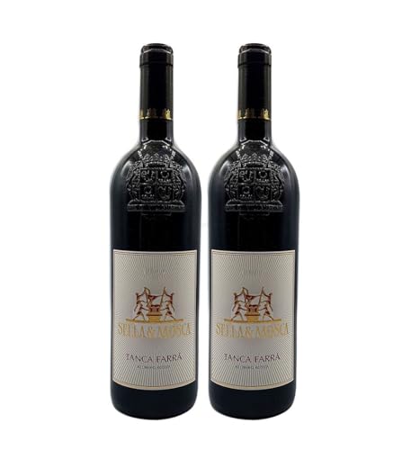 Sella und Mosca Rotwein - 2er Set - 2x 0,75L (13,5% Vol) - Tanca Farra Alghero Rosso/Rotwein - Italien - [Enthält Sulfite] von Mixcompany.de Bar & Glas