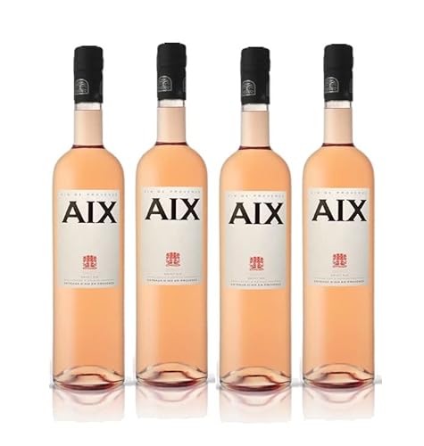 Aix Rose Wein 4er Set je 0,75L (13% Vol) aus Frankreich- [Enthält Sulfite] von Mixcompany