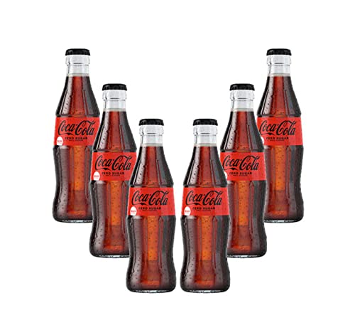 Coca Cola Zero 6er Set Zero Sugar 6x 0,2L inkl. Pfand MEHRWEG Glas Zuckerfrei von Mixcompany