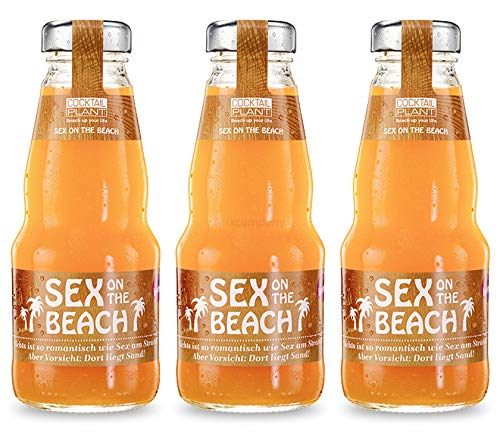 Cocktail Plant Sex on the Beach (10,1% Vol) 3x 0,2l = 0,6l - inkl. Pfand MEHRWEG- [Enthält Sulfite] von Mixcompany.de Bar & Glas