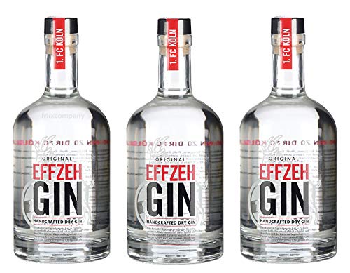 Effzeh Handcrafted Dry Gin 0,5l 500ml (42% Vol) - 3er Pack- [Enthält Sulfite] von Mixcompany