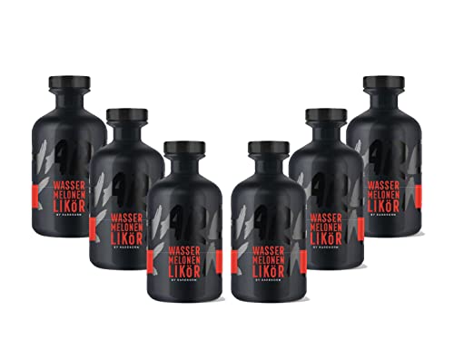 Hardkorn 6er Set Wassermelonen Likör 6x 0,5L (20% Vol) von Sophia Thomalla - [Enthält Sulfite] von Mixcompany