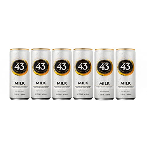 Licor 43 6er Set Milk 6x 0,25L (10% Vol) inkl. Pfand EINWEG Cocktail Longdrink ready to drink- [Enthält Sulfite] von UOOTPC