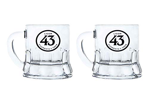 Licor 43 Minibeer Glas 2er Set Shotglas Pinnchen Likör Liquor 43er von Mixcompany