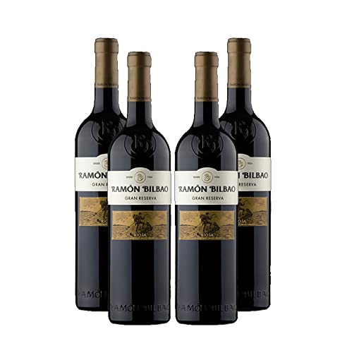 Ramon Bilbao Gran Reserva 4er Set Rioja 0,75L (14% Vol) Spanien trocken fein aromatisch Jahrgang variierend- [Enthält Sulfite] von Mixcompany
