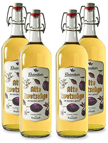 Raunikar - 4er Set Alte Zwetschge Schnaps 4x 1L (38% Vol)- [Enthält Sulfite] von Mixcompany