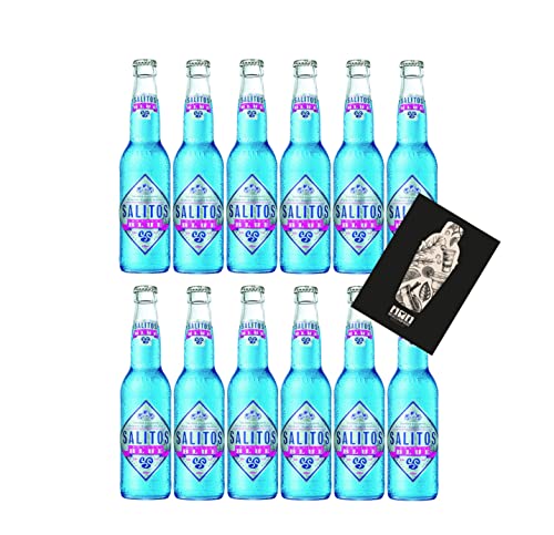 Salitos 12er Set Bier Salitos Blue Beer 12x 0,33L (5% Vol) inkl. Pfand MEHRWEG mit Mixcompany Grußkarte- [Enthält Sulfite] von Mixcompany