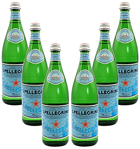 San Pellegrino 6er Set Mineralwasser 6x 0,75l mit Kohlensäure inkl. Pfand MEHRWEG von Mixcompany