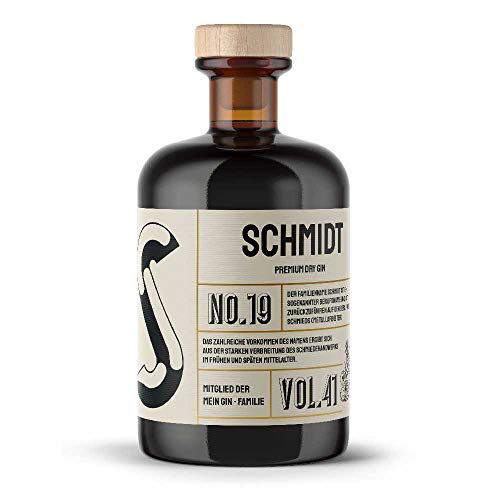 Schmidt s Premium Dry Gin No19 - Der Schmidt Gin 0,5L (41% Vol)- [Enthält Sulfite] von Mixcompany