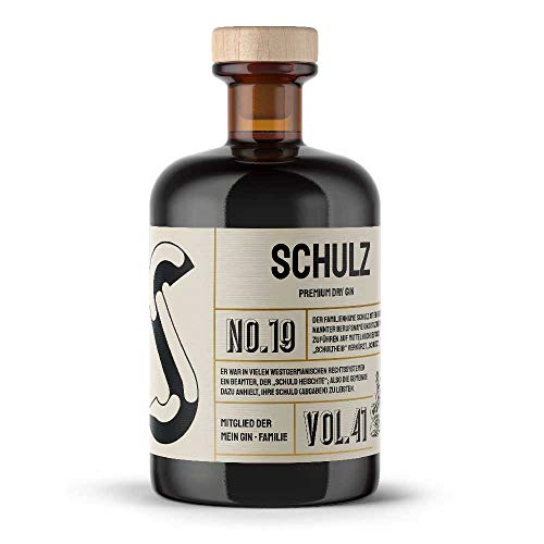 Schulz Premium Dry Gin No19 - Der Schulz Gin 0,5L (41% Vol)- [Enthält Sulfite] von Mixcompany