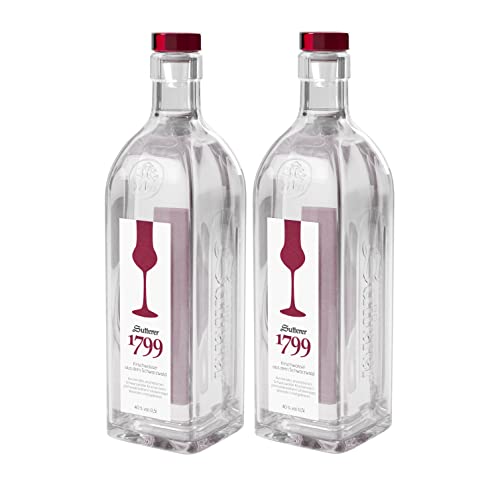 Sutterer 1799 2er Set Kirschwasser 2x 0,5L (40% Vol) Obstbrand aus dem Schwarzwald- [Enthält Sulfite] von Mixcompany