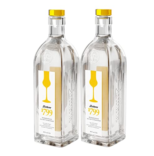 Sutterer 1799 2er Set Mirabellenbrand 2x 0,5L (40% Vol) Obstbrand aus dem Schwarzwald - [Enthält Sulfite] von Mixcompany