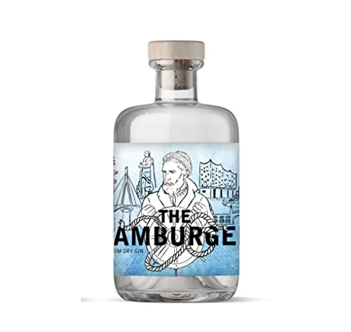 The Hamburger Premium Dry Gin 0,5l (41% Vol.) - Premium Dry Gin Hamburg - genieße (D) eine Stadt- [Enthält Sulfite] von Mixcompany