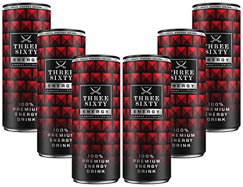 Three Sixty Energy Drink 6er Set - 6x Energie Getränk 250ml inkl. Pfand EINWEG von Mixcompany