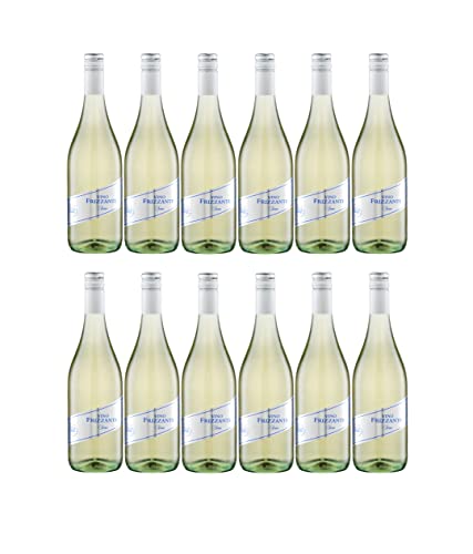 Vino Frizzante Secco 12er Set Ducca Della Rocca je 0,75L (10,5% Vol) trocken Italien- [Enthält Sulfite] von Mixcompany