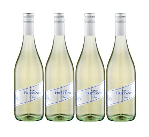 Vino Frizzante Secco 4er Set Ducca Della Rocca je 0,75L (10,5% Vol) trocken Italien- [Enthält Sulfite] von Mixcompany