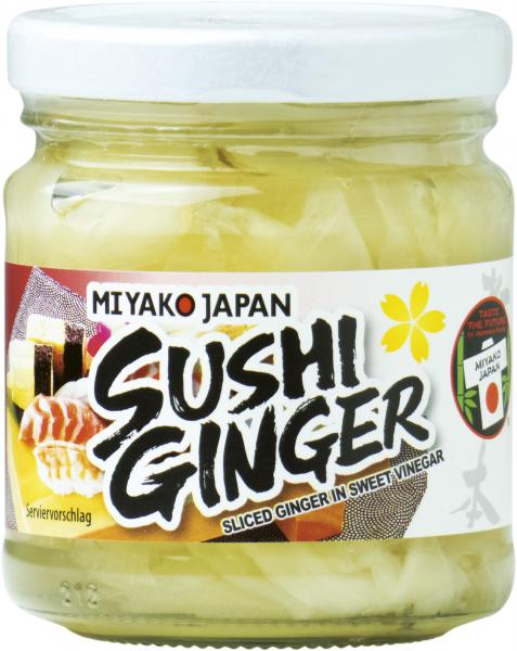 Miyako Japan Sushi Ginger Ingwer weiß eingelegt von Miyako Japan