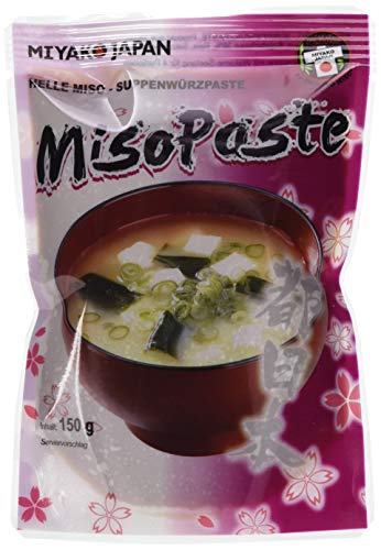Miyako Miso-Suppenpaste, hell, 10er Pack (10 x 150 g) von MIYAKO