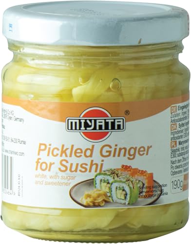 MIYATA Ingwer für Sushi, weiß - 1 x 190 g von Miyata