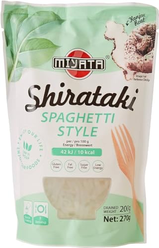 MIYATA Shirataki, Spaghetti Nudeln aus Konjakmehl, 270 g von Miyata