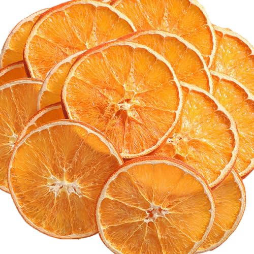 Mkostlich Getrocknete Orangenscheiben 500g, NatüRliche Orangenscheiben Getrocknet Deko, Dehydrierte Orangenscheiben für Weihnachtsdekoration, Adventskranz, Seife, Fruchtscheiben von Mkostlich