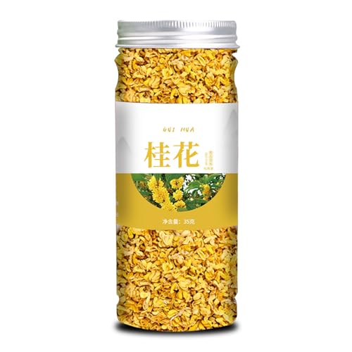 Mkostlich Osmanthus-Tee, Chinesischer Blumenfrüchtetee 30g, Getrocknete Osmanthus-Blum, Natürlicher Kräuterblumentee für Getränke, Essen, Backen, Marmelade 桂花茶 (1er Pack) von Mkostlich