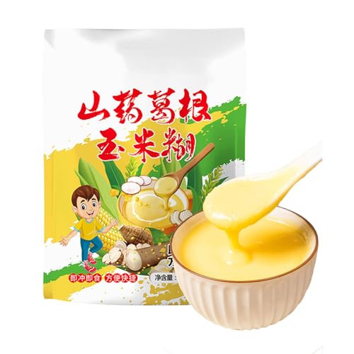 Mkostlich Yamswurzel- und Maispulver, 400g/14.10oz Yamswurzel-Maissuppenpulver, Chinese Instant-Maispaste, Instant-Frühstücksbrei, inklusive 10 Beutel*40 g in der Packung von Mkostlich